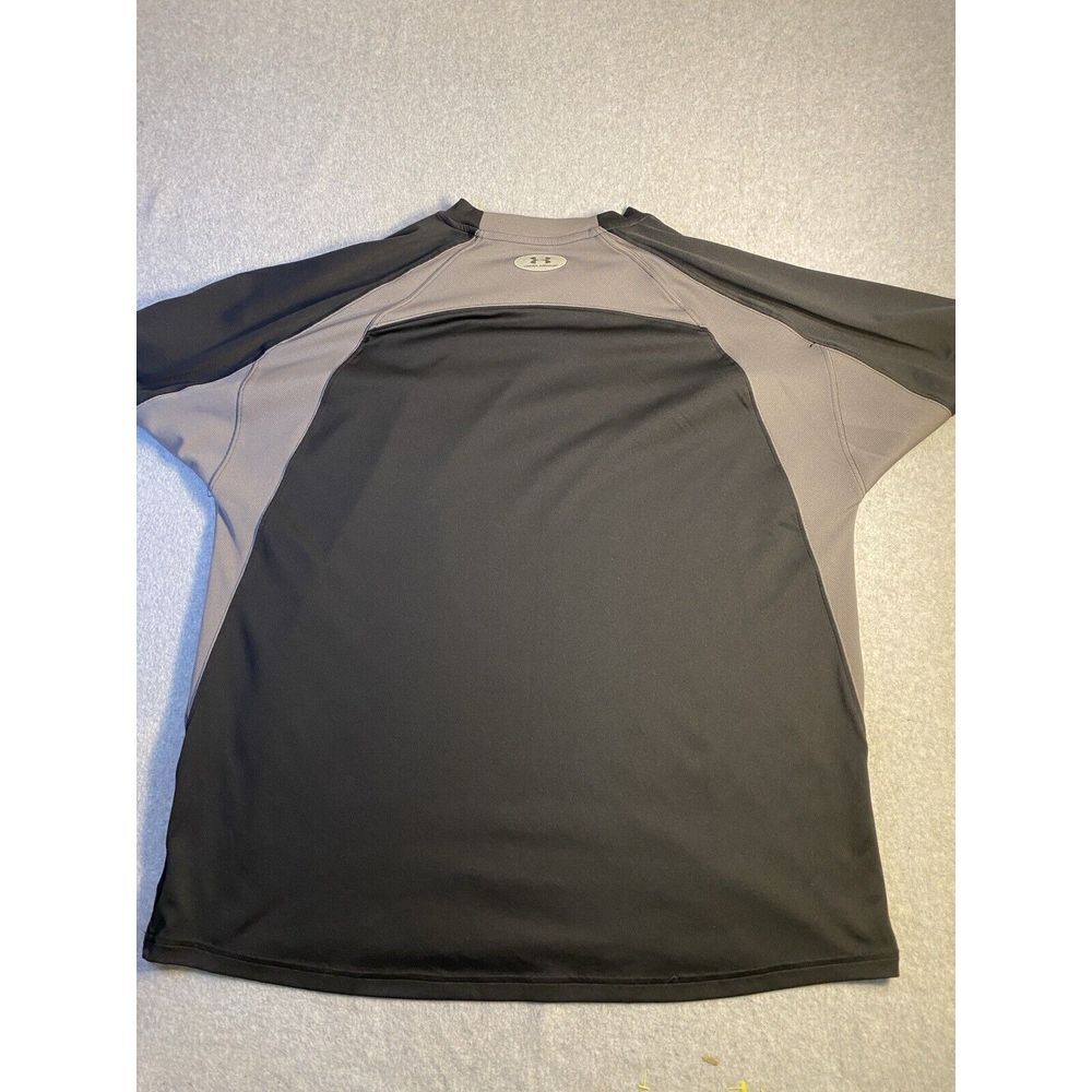 Under Armour T Shirt Size XXL Heat Gear Black Short Sleeve Shirts - Picture 5 of 5